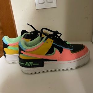 Air Force 1, black with neon colors